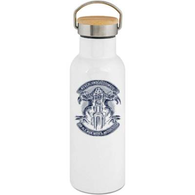 123TRIKO termoska Never Underestimate An Old Man With a Motorcycle 500 ml motorka