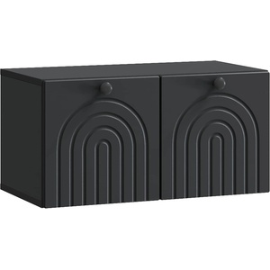vidaXL Стенно монтиран ТВ шкаф Черно 59, 5 x 31 x 30 см (898196)