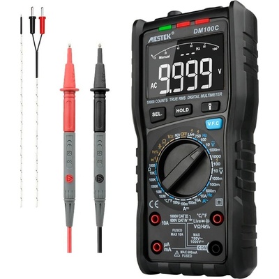 Mestek DM100C цифров мултиметър и термометър, AC 750 V, DC 1000 V, AC/DC 10 A, -20°C-1000°C (DM100C)