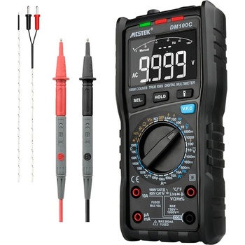 Mestek DM100C цифров мултиметър и термометър, AC 750 V, DC 1000 V, AC/DC 10 A, -20°C-1000°C (DM100C)