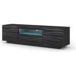 BIM Furniture ТВ шкаф aura 150 стоящ/окачен, черен Сахара, led (tvstaura150saharal)