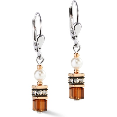 COEUR DE LION Perlové náušnice so Swarovski krištáľmi 4567201100