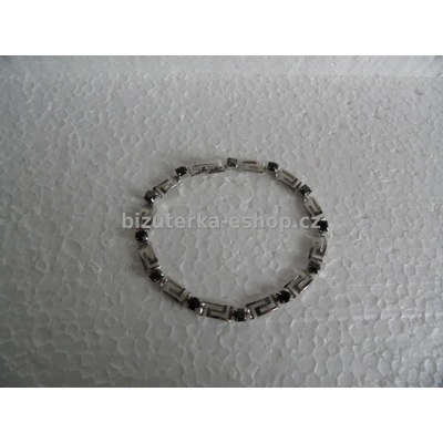 Bizuterka-eshop.cz stříbrný s fialovými kamínky BZ-03355