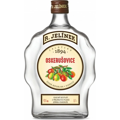 Rudolf Jelínek Oskerušovice budík 42% 0,7 l (holá láhev)