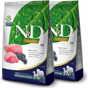 N&D Prime dog Puppy Medium & maxi Chicken & Pomegranate 2 x 12 kg