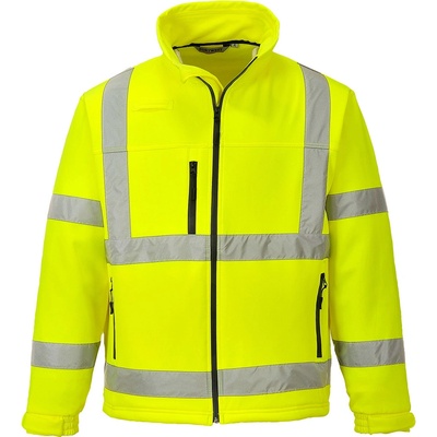 Portwest S424 HI VIS CLASSIC reflexná softshellová bunda Fluorescenčno žltá
