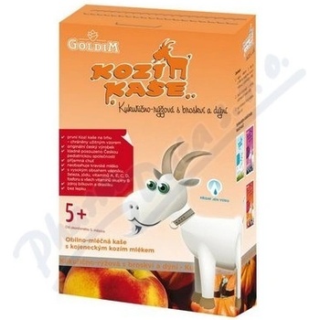 Goldim Kozí Kukuřičnorýžová s broskví a dýní 225 g