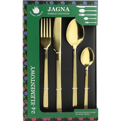 Silesia Emalia Sada příborů JAGNA 24 ks