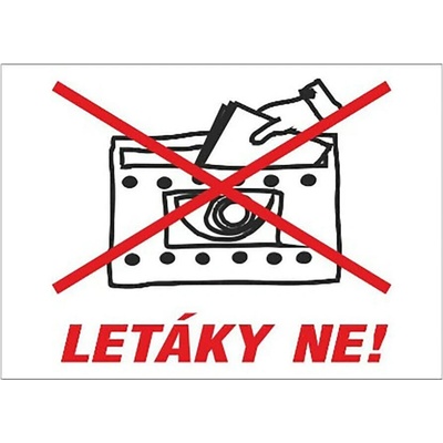 samolepka - LETÁKY NE ! 70x50mm – Zboží Mobilmania