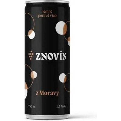 Znovín Plechovka perlivé zemské polosladké 0,75 l