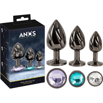 Orion Anos Metalová sada análních kolíků anální hračky 3 ks – Zbozi.Blesk.cz