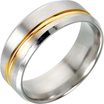 HARAHU Пръстен JO-17340 - Сребърен / Златен / 62mm KP17340 (JO-17340)