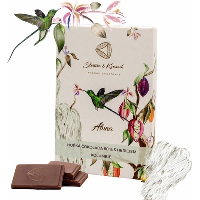 Steiner&Kovařík Aluna hořká 60% s Hericiem 70 g