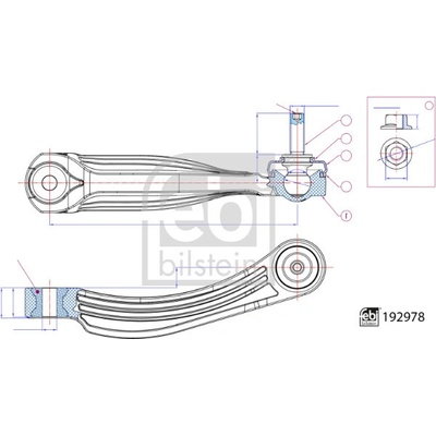 Tyc/vzpera, stabilisator FEBI BILSTEIN 192978