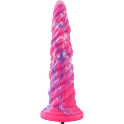 Hismith HSA104 silikonové dildo s přísavkou a KlicLok konektorem 25,5 x 3,2 - 6 cm