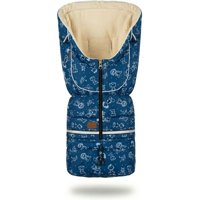 HappyBee zimní Yetti 3v1 fleece blau kinder