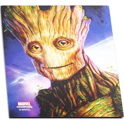 Game Genic Marvel Champions Fine Art Sleeves 50+1 Sleeves Guardians of the Galaxy obaly Groot