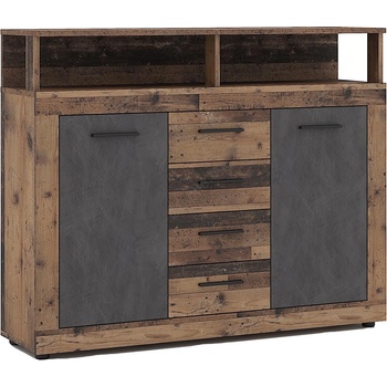 Wipmeb Sp. z o. o Комод runa тъмнокафяв/антрацит (wm0010)