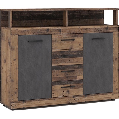 Wipmeb Sp. z o. o Комод runa тъмнокафяв/антрацит (wm0010)