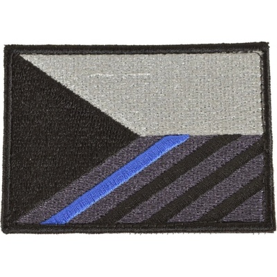 Nášivka vlajka ČR 7,5 x 5,5 cm MODRÝ pruh velcro