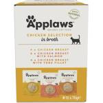 Applaws Chicken Selection Пакетче за котки, пилешки избор в бульон 12 x 70 г