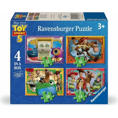 Ravensburger sada 4v1 Toy Story 5 Príbeh hračiek 12 16 20 24 dielov