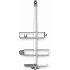 simplehuman - Полка за душ Caddy Plus - окачена, регулируема, от неръждаема стомана BT1099 (BT1099)