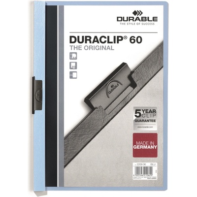 Durable Duraclip 60 A4 dosky s klipom svetlo modré