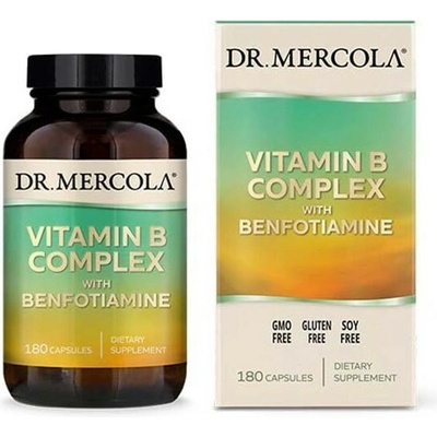 Dr. Mercola B-komplex s benfotiamínom 180 kapsúl