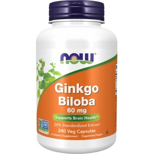 NOW Ginkgo Biloba 60 mg [240 капсули]