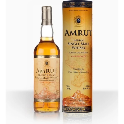 Amrut Peated Cask Strength 62,8% 0,7 l (tuba)