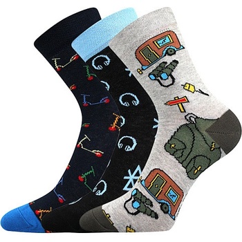 Boma 057 21 43 XI dětské ponožky mix KOLOBĚŽKY Mix barev