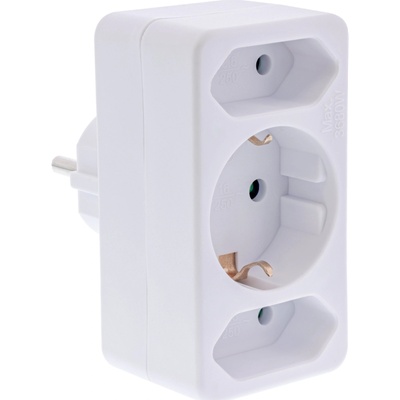 LogiLink InLine 16471B разклонител Бяла