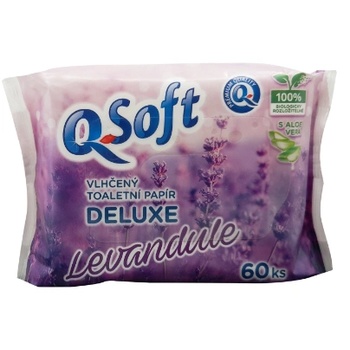 Q Soft Q Мека влажна тоалетна хартия (60 бр. /опаковка) лавандула