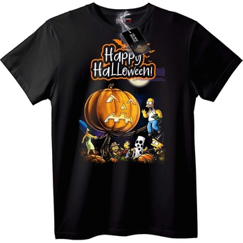 NOONEBRAND Тениска Halloween на Simpsons - 7XL, Black