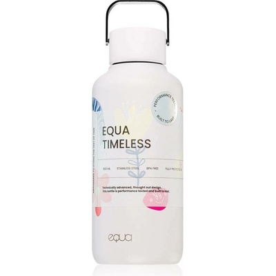 Equa Timeless nerezová láhev na vodu malá barva Flower Power 1 ks