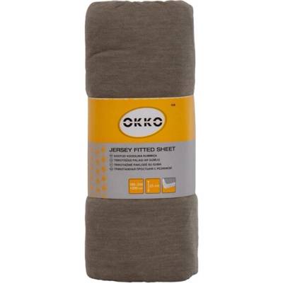 Okko prestieradlo 638 šedé s elas 180/200x200