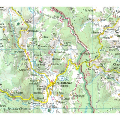 149 Lyon St-Étienne 1:100t mapa