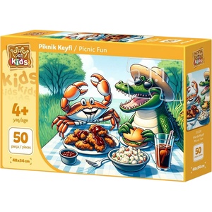 Art Puzzle Детски пъзел Art Puzzle от 50 XXL части - Забавен пикник (35320) - baby