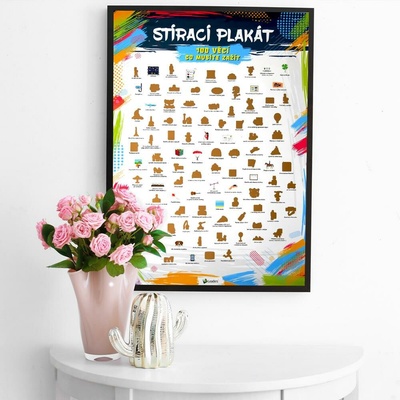 4Leaders Stírací plakát 100 věcí co musíte zažít 40,5×59 cm – Zboží Dáma