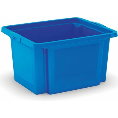 Kis plastový úložný box 42 x 35 x 23 cm modrý