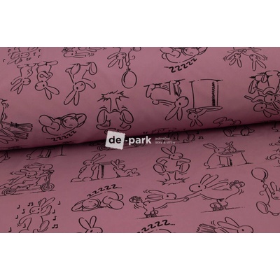 de-park Zimní softshell 10/3 - Bob a Bobek - tmavá starorůžová