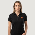 GymBeam Дамска тениска Polo Black L