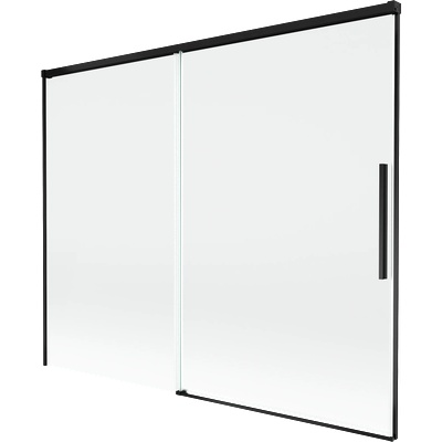 Mexen Rox двуместен плъзгащ се екран за душ 190 x 150 см, прозрачен, черен - 8C9-190-001-70-00 (8C9-190-001-70-00)