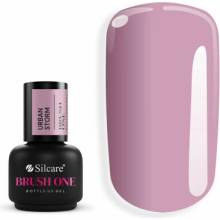 Silcare Brush One Bottle stavebný gél Urban Storm fialovo ružový 15 g