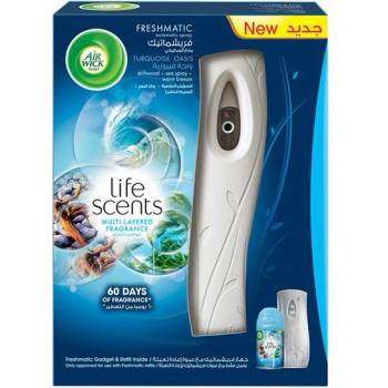 Ароматизатор Air Wick Freshmatic Life Scents + пълнител Turquoise Oasis 250 мл