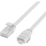 EFB Elektronik EFB, RJ45 към RJ45, категория 6a, неекранирана U-UTP TPE LSZH, Slim, 3.6 мм. , Бяла, 1 м (K8108WS.1)