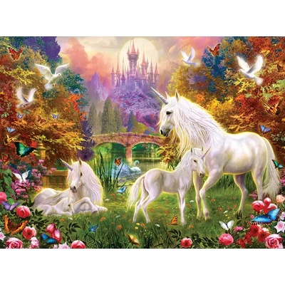 SunsOut - Puzzle Krasny: Castle Unicorns - 1 000 piese