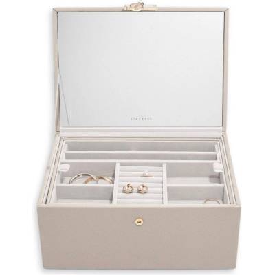 Stackers šperkovnice se zrcadlem Luxury Classic Taupe šedobéžová 76283