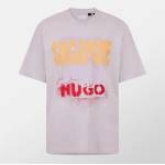 Hugo Тениска Hugo Men's X Racing Bulls Regular Fit T-Shirt - Lt/Pstl Purple